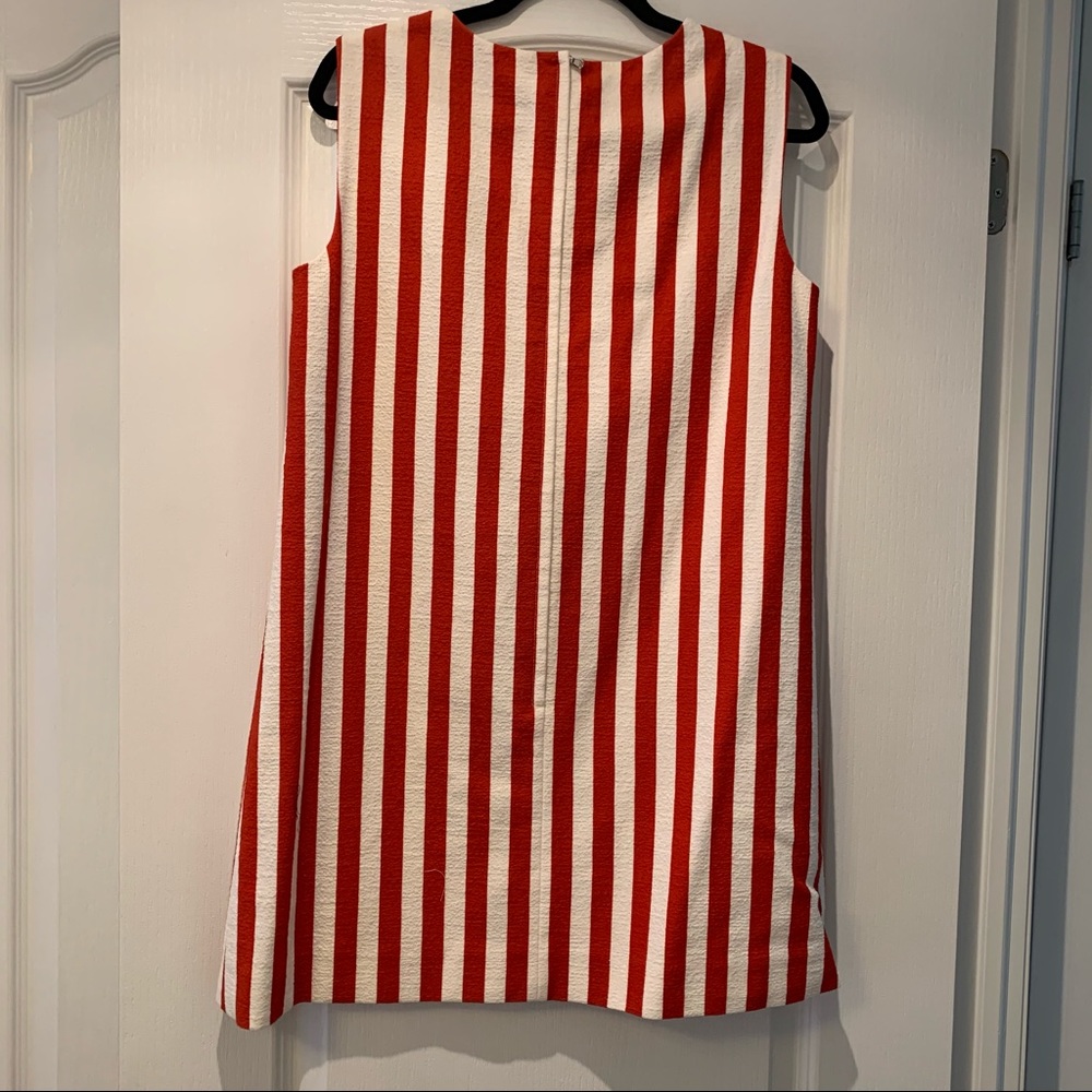 Dolce and Gabbana Red Stripe Mini Dress - Picture 2 of 5